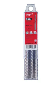 Бур SDS-PLUS MX4 MILWAUKEE, 6,0х165х100мм, (10шт) №1