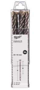 Бур SDS-PLUS 4C Contractor MILWAUKEE, O10х160мм, (10шт) №1