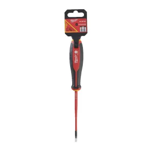 Тригранна викрутка ізольована VDE MILWAUKEE SL 0.5X3X100 №2