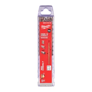 Свердло по металу HSS-Co MILWAUKEE DIN338, діаметр 4,0мм, (10шт) №1