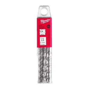 Сверло по металлу HSS-G MILWAUKEE DIN340, диаметр 3.5 x 112 мм, (10шт) №1