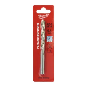 Сверло по металлу THUNDERWEB HSS-G MILWAUKEE DIN338, диаметр 9.5 x 125 мм №1