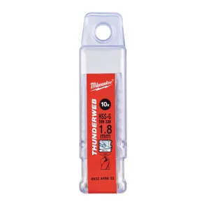 Сверло по металлу THUNDERWEB HSS-G MILWAUKEE DIN338, диаметр 1,8х46 мм, (10шт) №3