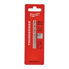 Сверло по металлу THUNDERWEB HSS-G MILWAUKEE DIN338, диаметр 3.5 x 70 мм, (2шт) №1