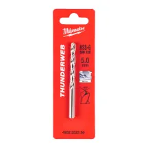 Свердло по металу THUNDERWEB HSS-G MILWAUKEE DIN338, діаметр 5,0 x 86 мм