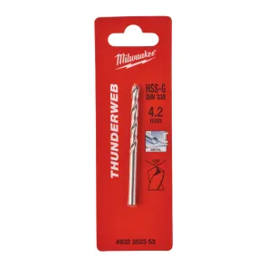 Свердло по металу THUNDERWEB HSS-G MILWAUKEE DIN338, діаметр 4.2x75 мм №1