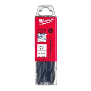 Сверло по металлу HSS-R MILWAUKEE DIN338, диаметр 8.5мм, (10шт) №1