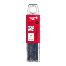 Свердло по металу HSS-R MILWAUKEE DIN338, діаметр 4.8мм, (10шт)