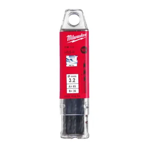 Свердло по металу HSS-R MILWAUKEE DIN338, діаметр 3.2 мм, (10шт) №1