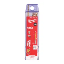 Сверло по металлу RedHEX HSS-G TiN MILWAUKEE, диаметр 3 мм (10шт)