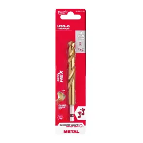 Сверло по металлу RedHEX HSS-G TiN MILWAUKEE, диаметр 11.5мм №1