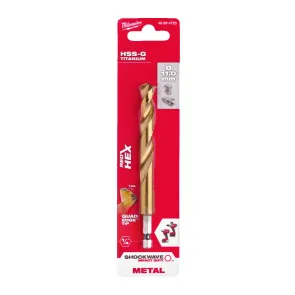 Сверло по металлу RedHEX HSS-G TiN MILWAUKEE, диаметр 11,0мм №1