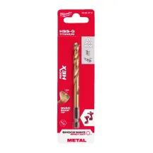Сверло по металлу RedHEX HSS-G TiN MILWAUKEE, диаметр 7,0 мм