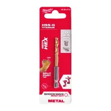 Сверло по металлу RedHEX HSS-G TiN MILWAUKEE, диаметр 4.5 мм