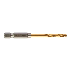 Сверло по металлу RedHEX HSS-G TiN MILWAUKEE, диаметр 4.5 мм №2