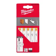 Полотна Для лобзика T101BF Bi-Metal MILWAUKEE, 75мм/ шаг зуба 4, (5шт), (древесина, Чистый рез)