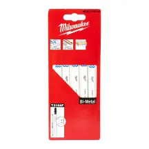 Полотна Для лобзика Bi-Metal T318AF Bi-Metal MILWAUKEE, 105мм/ крок зуба 1,2мм, (5шт), (універсальні