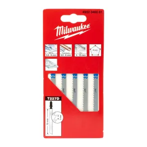 Полотна Для лобзика T218A MILWAUKEE, 75мм/шаг зуба 3,0мм, (5шт), (фигурный рез универсальные) №3