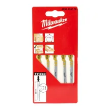 Полотна Для лобзика T119BO MILWAUKEE, 50мм/ крок зуба 2,0мм, (5шт), (фігурний різ, деревина)