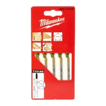 Полотна Для лобзика T101AO MILWAUKEE, 50мм/ крок зуба 1,35мм, (5шт), (фігурний різ, деревина)