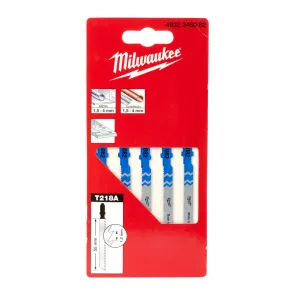 Полотна Для лобзика T218A MILWAUKEE, 55мм/ крок зуба 1,2мм, (5шт), (фігурний різ, універсальні) №3