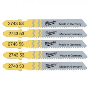 Полотна Для лобзика T119B MILWAUKEE, 50мм/ крок зуба 2,0мм , (5шт), (деревина) №2