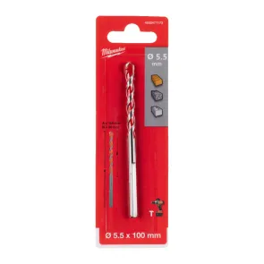 Сверло по бетону MILWAUKEE PREMIUM диаметр 5,5x100 №2