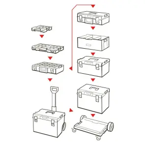 Оранайзер для инструментов QBRICK SYSTEM ONE ORGANIZER XL RED ULTRA HD 582 x 387 x 131 №2