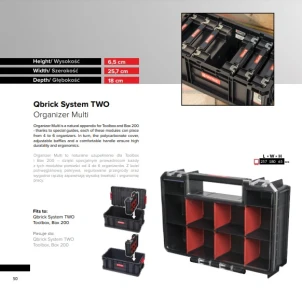 Ящик для инструмента QBRICK SYSTEM TWO ORGANAIZER MULTI №7