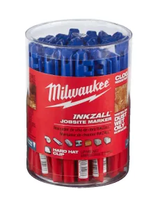 Маркер для стройплощадки INKZALL тонкий синий №3