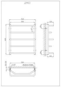 Рушникосушарка KOSSER Мікс 600х530/5 №5