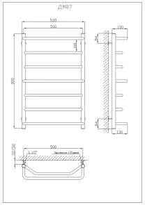 Рушникосушарка KOSSER Мікс 800х530/7 №5