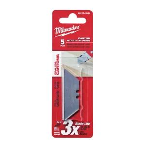 Леза змінні трапецієподібні MILWAUKEE закругленние 5 штук 48221934 №3