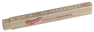 Метр складаний MILWAUKEE, тонкий дерев'яний, 2м №1