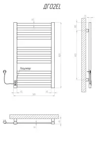 Рушникосушарка KOSSER Герда 800х500 EL №5