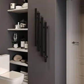 Полотенцесушитель KOSSER Стойка каскад 1100х280 ЕR тайм. черный №3