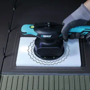 Виброприсоска аккумуляторная BIHUI для усадки плитки 16V 2.0A/h 115 мм + 2 аккумулятора BIHUI 16V (LFTBU) №7