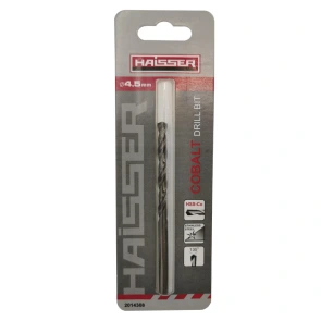 Сверло по металлу HSS COBALT INDUSTRIAL - 4.5х47х80мм DIN 338 уп.1шт (HAISSER) №1