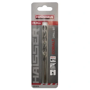 Сверло по металлу HSS COBALT INDUSTRIAL - 6.0х57х93мм DIN 338 уп.1шт (HAISSER) №1