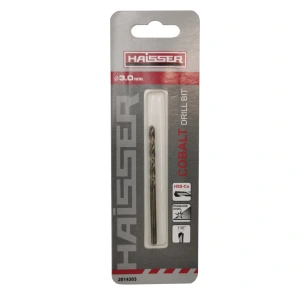 Сверло по металлу HSS COBALT INDUSTRIAL - 3.0х33х61мм DIN 338 уп.1шт (HAISSER) №1