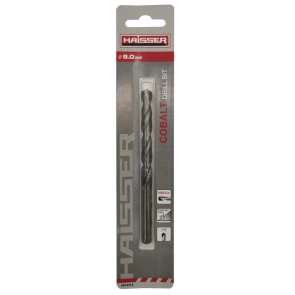 Сверло по металлу HSS COBALT INDUSTRIAL - 8.0х75х117мм DIN338 уп.1шт (HAISSER) №1
