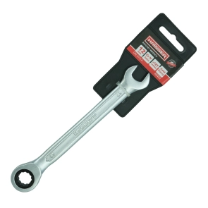 (48492) Ключ комбинированный с трещоточкой CRV Cold Stamped 12мм с подв. HAISSER №1