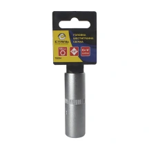 Головка шестигранная свечная 1/2", 16 mm СТАЛЬ