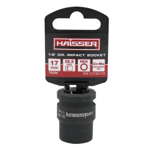Головка ударная шестигранная 1/2" фосфат. 17ммx38.5мм HAISSER №1