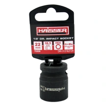 Головка ударная шестигранная 1/2" фосфат. 22ммx38.5мм HAISSER