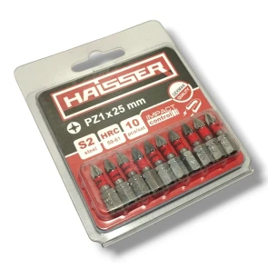 Біта - PZ1 х 25мм, набір 10шт., блістер (HAISSER) №1