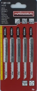 Пильные полотна - T301СD, 90мм, н-р 5шт (HAISSER) №1