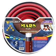Шланг Марс (MARS) – 1/2, 30м, четырехслойный, армированный + пистолет, 2 кон., 1 адапт. в подарок(FORTE)