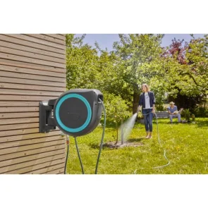 Катушка настенная Gardena RollUp L бирюзовая + набор для полива 30 м №2