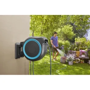 Настенная катушка Gardena RollUp M/L бирюзовая + набор для полива 25 м №7